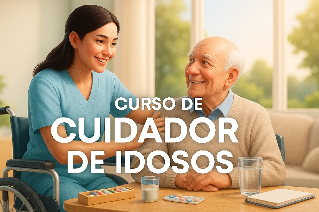 Capa do curso CUIDADOR DE IDOSOS